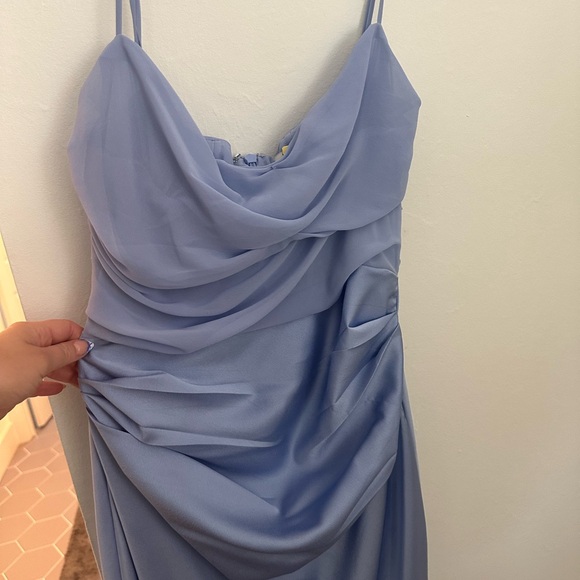 COPY - House of CB dress teia satin and georgette corset midi dress - Picture 5 of 14